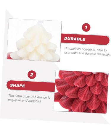 Abaodam Scented Candle - Christmas Tree Figurine Xmas Tree Shaped Mini Candle Ornament (10x8.3cm) for Holiday Decor - Buy Online on GoSupps.com