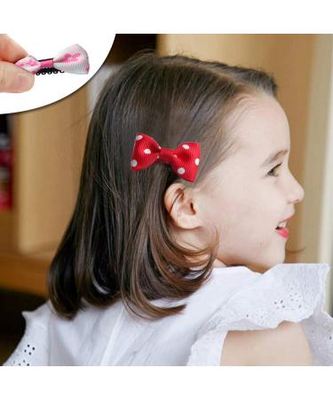23-Piece Baby Hair Clips Set | Mini Grosgrain Ribbon Bows for Girls Toddlers & Newborns Perfect for All Hairstyles - Buy Online on GoSupps.com