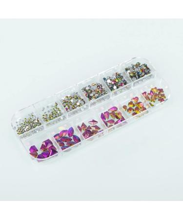 MAEXUS Nail Art Rhinestones Set - 580 Pcs Off White Gems with Tweezers and Drill Pen for DIY Nail Art, Face Make-up - Professional Grade - Buy Online on GoSupps.com