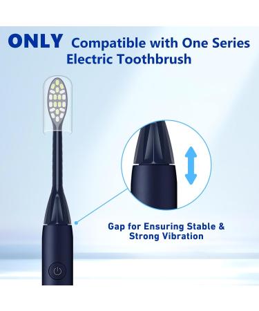10 Pack Compatible Philips One Series Sonicare Replacement Brush Heads - Midnight Navy Blue for HY1100 HY1200 BD100/AZ Electric Toothbrush - Buy Online on GoSupps.com