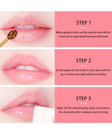3 Pcs Bee Lip Balm Honey Pot Honey Strawberry Watermelon Lip Mask Overnight Moisturizing Sleeping Lip Mask Hydrate Repair Prevent Dry Cracked Lip Care (Honey+Strawberry+Watermelon) - Buy Online on GoSupps.com