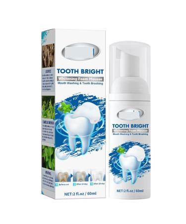 Brightening Mousse Toothpaste - Effectively Whitens and Removes Stains Freshens Breath and Repairs Gums. Two Convenient Application Methods to Safeguard Oral Health(4pcs)