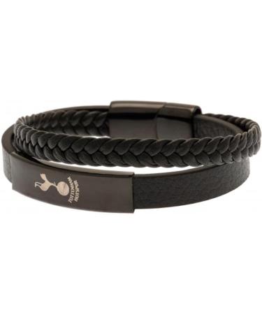Buy Tottenham Hotspur FC Black IP Leather Bracelet - Official Licensed Merchandise - Buy Online on GoSupps.com