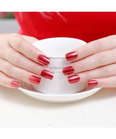 Wishwin Mirror Effect Nail Polish 8 Color UV LED Metallic Shiny Metal Nail Art Gels Nail Art Tool 18ml - Buy Online on GoSupps.com