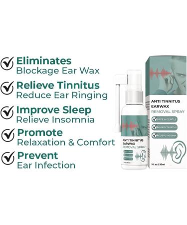 GFOUK Anti Tinnitus Earwax Removal Spray - 3pcs | Effective Cochlear Blockage & Earwax Removal Solution - Buy Online on GoSupps.com