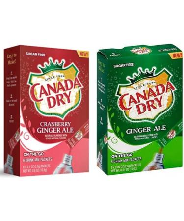 Ginger Ale Singles To Go Powdered Drink Mix 2 Boxes with 6 Packets Each - 12 Total Servings Sugar-Free Drink Powder Just Add Water 6 count (Pack of 2) Keto Burst with Flavor Zero Guilt! Low Carb Zero Sugar Drink Mix - 1 Box of Canada Dry Ginger Ale and 1  - Buy Online on GoSupps.com