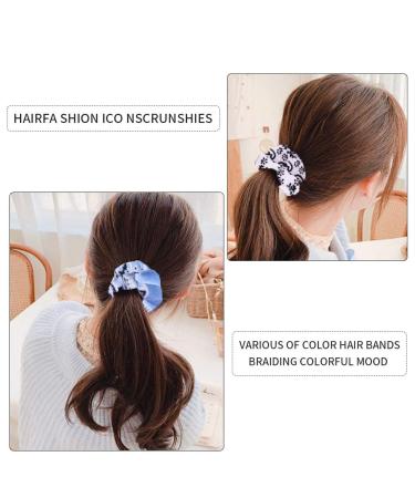 Buy Huyiwei Hair Ties for Women & Girls - 4 Colorful Elastic Rubber Bands for Smooth Wavy Frizzy Hair | Perfect Hair Accessories - Buy Online on GoSupps.com