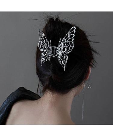 Women Hair Claw 2pcs Exquisite Butterfly Hair Claw Clip Elegant Hair Styling Clip Nonslip Ponytail Clip Trendy Headwear style2 - Buy Online on GoSupps.com