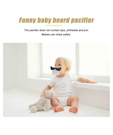 Zjchao Baby Schnuller - Safe Nighttime Pacifier with Funny Beard Design for Newborns - International Shipping Available - Buy Online on GoSupps.com
