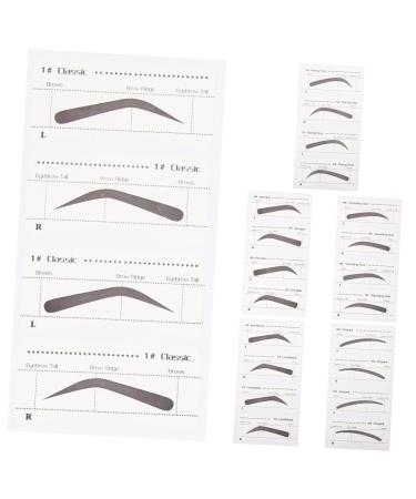 Didiseaon 6 Pcs Stickers Makeup Kit for Women Eyebrow Sticker Tool Eyebrow Card Eyebrow Trimming Miss
