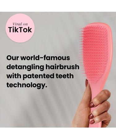 Tangle Teezer Large Ultimate Detangler Hairbrush for Long, Thick, Curly & Textured Hair - Two-Tiered Teeth, Reduces Breakage, Salmon Pink - Buy Online on GoSupps.com