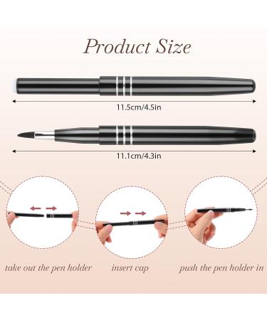 Travel Lip Brush Set - 4 Retractable Lip Liner & Lipstick Applicators for Women | Professional Makeup Tools - Buy Online on GoSupps.com
