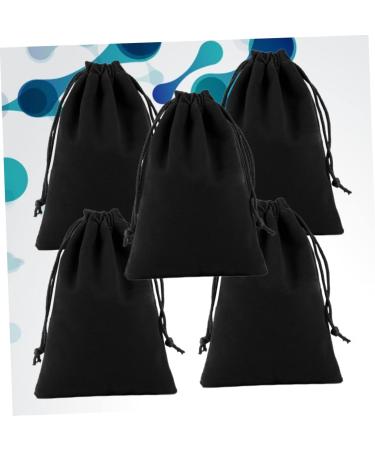 VALICLUD 5pcs Hair Dryer Pouch Hair Dryer Sack Lint Drawstring Bag M Drawstring Pouch Cell Phone Velvet Bag Black 15*30cm - Buy Online on GoSupps.com