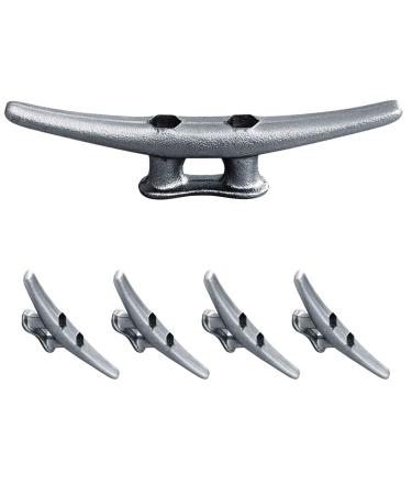 Simplified Living 8" Dock Cleats: Rough Cast Hot Dipped Galvanized Iron: 4, 8, 16 Pack