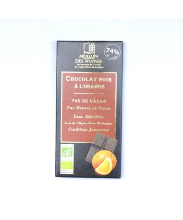 Moulin des Moines - Dark chocolate with orange 100G