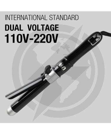 2024 Swagon 32mm Auto Hair Curling Wand | Professional Rotating Curler for All Hair Types | Fast Heating & Auto Off | Dual Voltage (Black - Buy Online on GoSupps.com