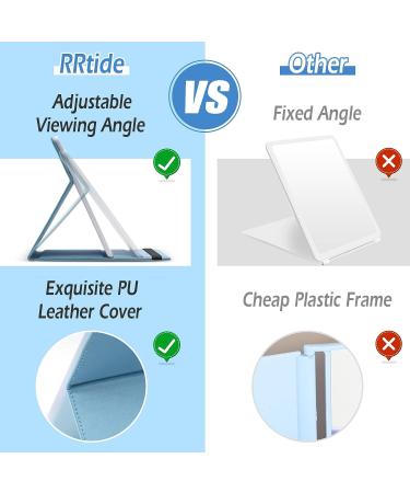 RRtide Travel Makeup Mirror with 20X Magnifying Mirror & 3 Color Modes - Compact Vanity LED Cosmetic Mirror in Blue - Perfect for Home, Office, and Travel - Buy Online on GoSupps.com