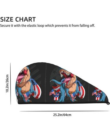 Buy Blue Dinosaur Hair Towel Wrap - Quick Drying Towel Turban for Effortless Hair Care | Fast International Shipping - Buy Online on GoSupps.com