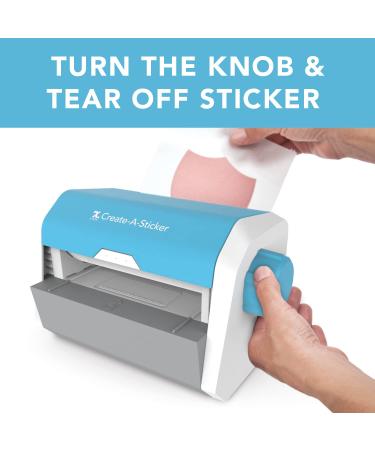 Xyron Create-a-Sticker  5" Sticker and Label Maker Machine for Small Business and DIY Crafts  Includes Permanent Adhesive  Pre-Loaded (0501-05-10A)  9.055" x 5.709" x 5.906" - Buy Online on GoSupps.com