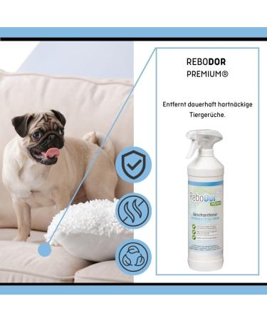 Rebodor Premium Odor Neutralizers - 750 ml Spray for Stubborn Animal Smells | Eco-Friendly Microbial Technology Discreet Fragrance - Buy Online on GoSupps.com