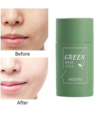 Green Clay Purifying Clay Stick Face Cover Deep Cleansing Moisturizing Facial Blackhead Remover Green Tea Face Cover Green Tea Purifying Style 1 - Buy Online on GoSupps.com