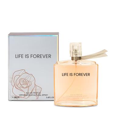 Life is Forever Women Perfume Bold & Sophisticated Scent Eau De Parfum With Citrus Spice And Woody Notes Long Lasting Natural Spray Fragrance 3.4 Fl Oz Life is Forever 3.4 Fl Oz (Pack of 1)