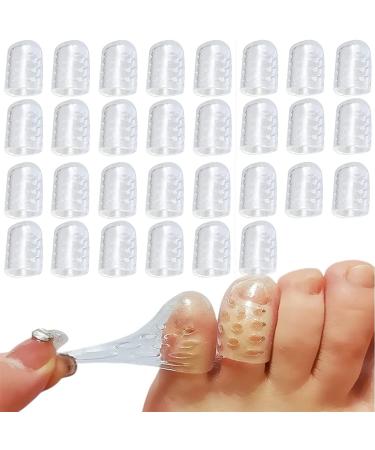 Silicone Anti-Friction Toe Protector Gel Toe Protectors Breathable Toe Covers Little Toe Protectors Caps Guards for Men Women Toe Sleeves for Corns Blisters and Pain Relief (10pcs)