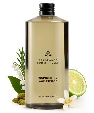 AromaPlan Hotel Scents Inspired by A+F Fierce 16 Fl Oz (473ml) Home Luxury Aroma & Hotel Diffuser Oil- Hotel Diffuser Oil for Aromatherapy- USA Made Bigger Bottle Bolder Aroma & Longer Lasting Abercrombie & Fitch 16 Fl O