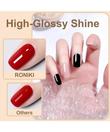 RONIKI 2pcs 15ml Gel Polish No Wipe Top and Base Coat Set  Soak Off UV LED Gel  Shine Finish Quick Drying and Long Lasting for Home DIY and Nail Salon - Buy Online on GoSupps.com
