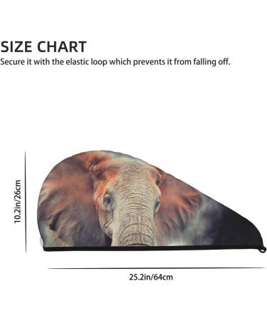 Shop Elephant in Smoke Microfiber Hair Towel - Soft Super Absorbent Coral Velvet Wrap for Long Curly & Thick Hair - Buy Online on GoSupps.com