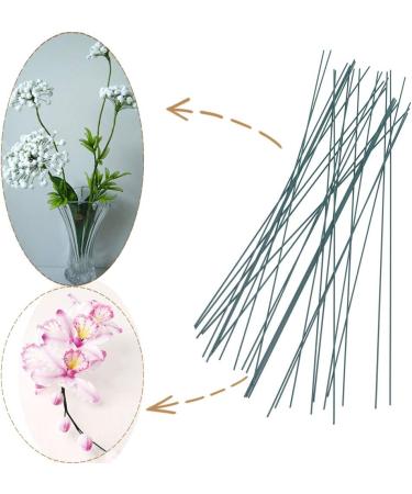 200 Pcs 16 Inch Dark Green Floral Stem Wire - Ideal for DIY Bouquet Making and Crafts - Buy Online on GoSupps.com