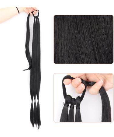 Ponytail Extensions Elastic Band for Women Synthetic Long Braided Ponytail Hair Extensions 85CM Natural Blonde Braid Pony Tail with Hair for Women(Color:12H24) 85CM 12H24 - Buy Online on GoSupps.com
