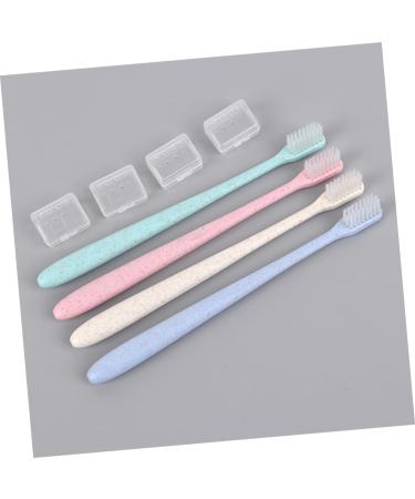 Minkissy Travel Toothbrush Set - 2 Boxes of 8 Family Toothbrushes with Soft Fur Travel Cases & Caps - Perfect for International Shipping - Buy Online on GoSupps.com