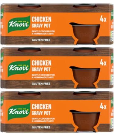 Gravy Pot Bundle Containing Knorr Chicken Gravy Pot 4 x 28g (3 Pack) - Buy Online on GoSupps.com