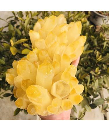 Home Decoration 600-700g New Find Yellow Phantom Quartz Crystal Cluster Specimen 1pc Stones - Buy Online on GoSupps.com