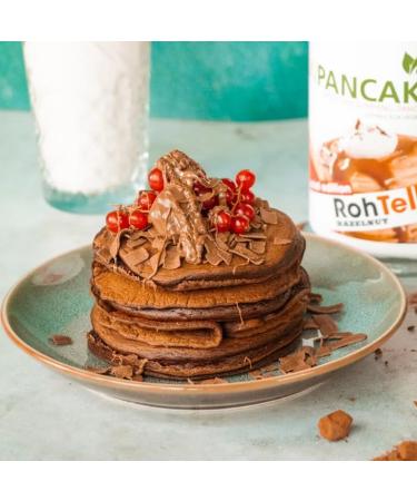 CleanFoods Raw Pancake Chocolate Hazelnut 425g pack I Konjac Glucomannan I only 28 calories per pancake I preparation in 2 minutes I 32 American pancakes - Buy Online on GoSupps.com