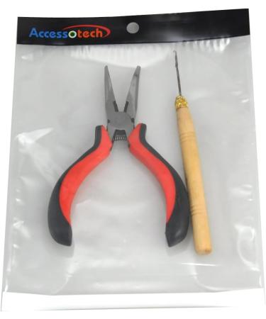 Accessotech Pliers & Pulling Hook for Hair Extensions | Silicone Micro Rings - Optimized for Easy Installation - Buy Online on GoSupps.com