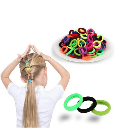 120 Pcs Multicolor Toddler Hair Ties for Girls - Elastic Cotton Ponytail Holders (15 Colors) - Buy Online on GoSupps.com