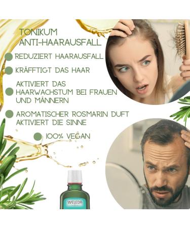 170 ml - Applicateur de racine compatible avec le lotion capillaire WELEDA l'huile de romarin - Pr vient la chute des cheveux et favorise la croissance des cheveux (Vegan) 2x100 ml 100 ml (Lot de 2) 200 - Buy Online on GoSupps.com