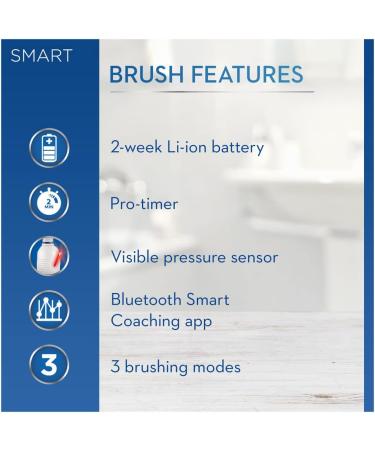 Oral-B Smart 4 Electric Toothbrushes - Christmas Gifts for Adults | App Connected Handle | 2 Cross Action Heads | 3 Modes | Teeth Whitening | UK Plug | White - Buy Online on GoSupps.com