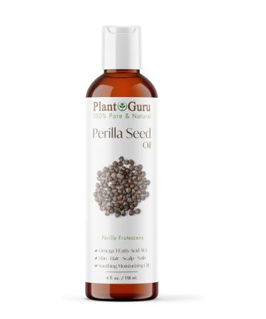 Perilla Seed Oil 4 oz. Cold Pressed 100% Pure Natural - Skin Body And Face. Great for Dry Skin & More!