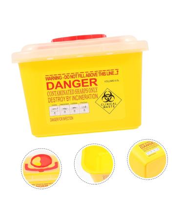 Minkissy Recycling Box for Sharp Needles & Blades - Waste Disposal Container for Syringes & Razors - Safe Easy Storage Solution - Buy Online on GoSupps.com