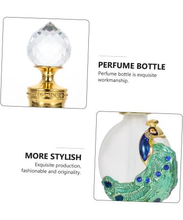DOITOOL 1pc Peacock Essential Oil Bottle Womens Fragrances Perfume Bottle Empty Bottle for Perfume Travel Cosmetic Containers Dispenser Container Jewelry Glass Liquid Miss - Buy Online on GoSupps.com
