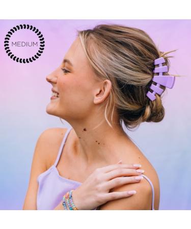 TELETIES Medium Hair Clip - Spring Collection | Strong Grip Claw Clip for Women - Peppermint Color - Buy Online on GoSupps.com
