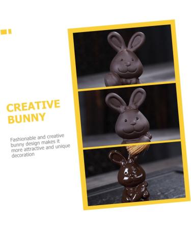 Alipis 2pcs Tea Pet Ornament Rabbit Purple Clay Ceramics - Buy Online on GoSupps.com
