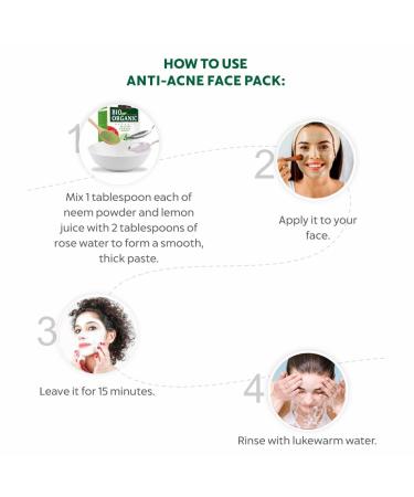 INDUS VALLEY Bio Organic Neem Powder For Hair Care | Organic Azadirachta indica 100% Natural & Chemical Free Cleanser For Healthy Hair - 200gm Natural Skin Care Masks & Herbal Blends - Buy Online on GoSupps.com