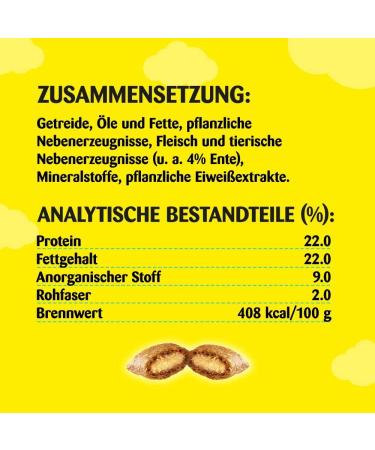 Buy Dreamies Classic Cat Snacks with Duck - Crispy & Tender Treats | 360g (6 x 60g) - International Shipping Available - Buy Online on GoSupps.com