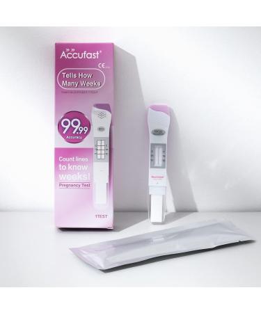 AccuFast Pregnancy Test - Early Detection HCG Urine Test | 99.99% Accuracy | Results in Minutes - Buy Online on GoSupps.com