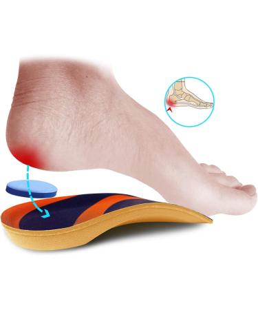 PCSSole 3/4 Orthopedic Insoles for Flat Feet & Plantar Fasciitis - Heel Pain Relief Inserts for Men & Women (EU38-42) - Deep Blue - Buy Online on GoSupps.com