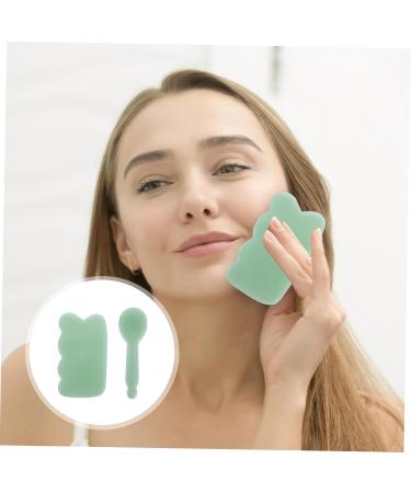 Partykindom Gua Sha Massage Device - Real Crystal Facial & Body Skincare Tool - Jade Scraper for Radiant Skin - Buy Online on GoSupps.com